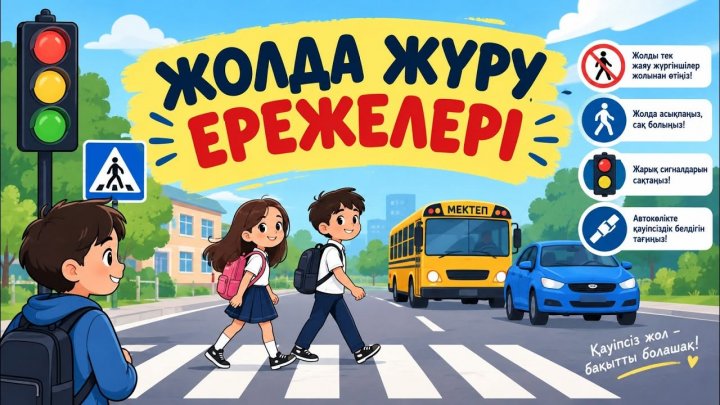 Ғани Мұратбаев атындағы №17 орта мектебінде 1–11 сынып оқушыларына жолда жүру ережелерін түсіндіру және жолдағы қауіпсіз мінез-құлық дағдыларын қалыптастыру мақсатында сынып сағаттары ұйымдастырылды.